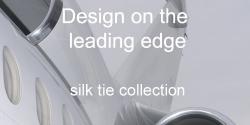 Doppeldecker Design jet flight silk ties