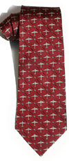 DC-3 C-47 airplane silk tie by Doppeldecker Design